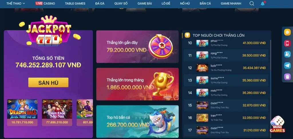 Quyền Lợi Đặc Biệt Khác win3365 win